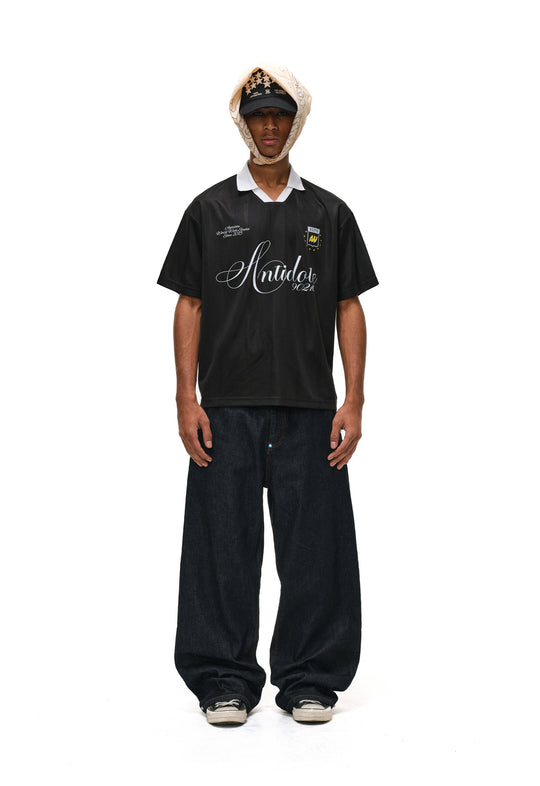 ANTIDOTE Striped Jersey Polo | Face 3 Face