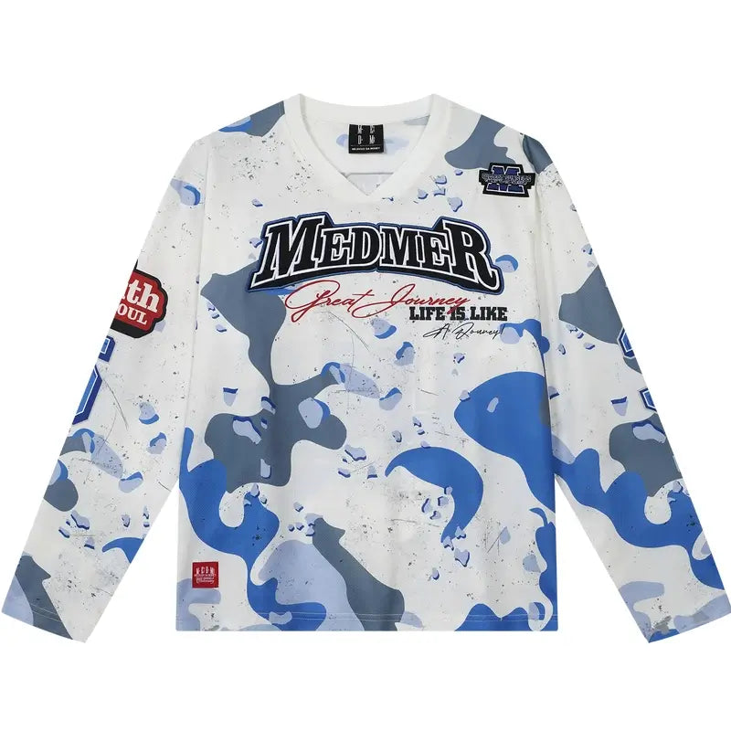 MEDM Camouflage Long Sleeve Hockey Jersey | Face 3 Face