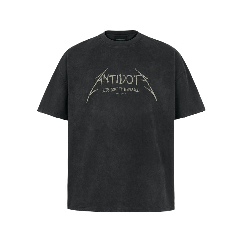 ANTIDOTE Hand-painted Punk Washed Tee | Face 3 Face