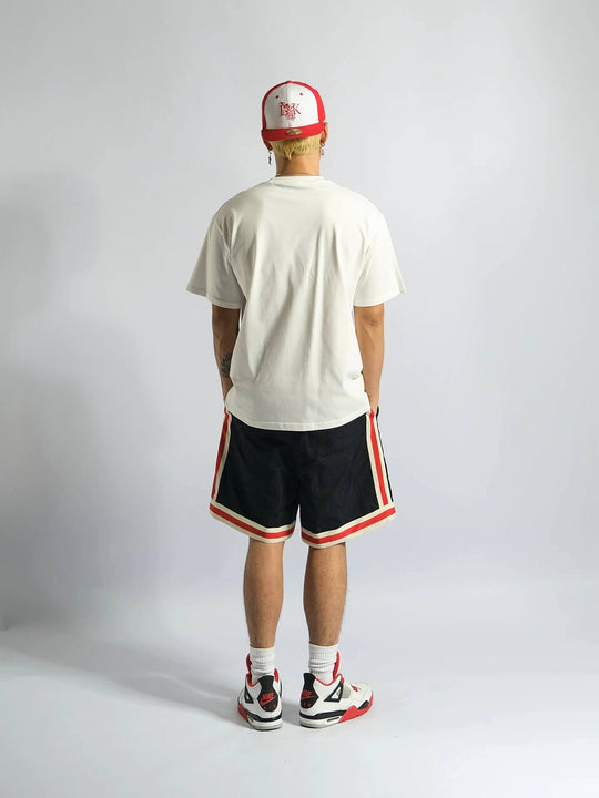 EVETS Logo Print Basketball Shorts