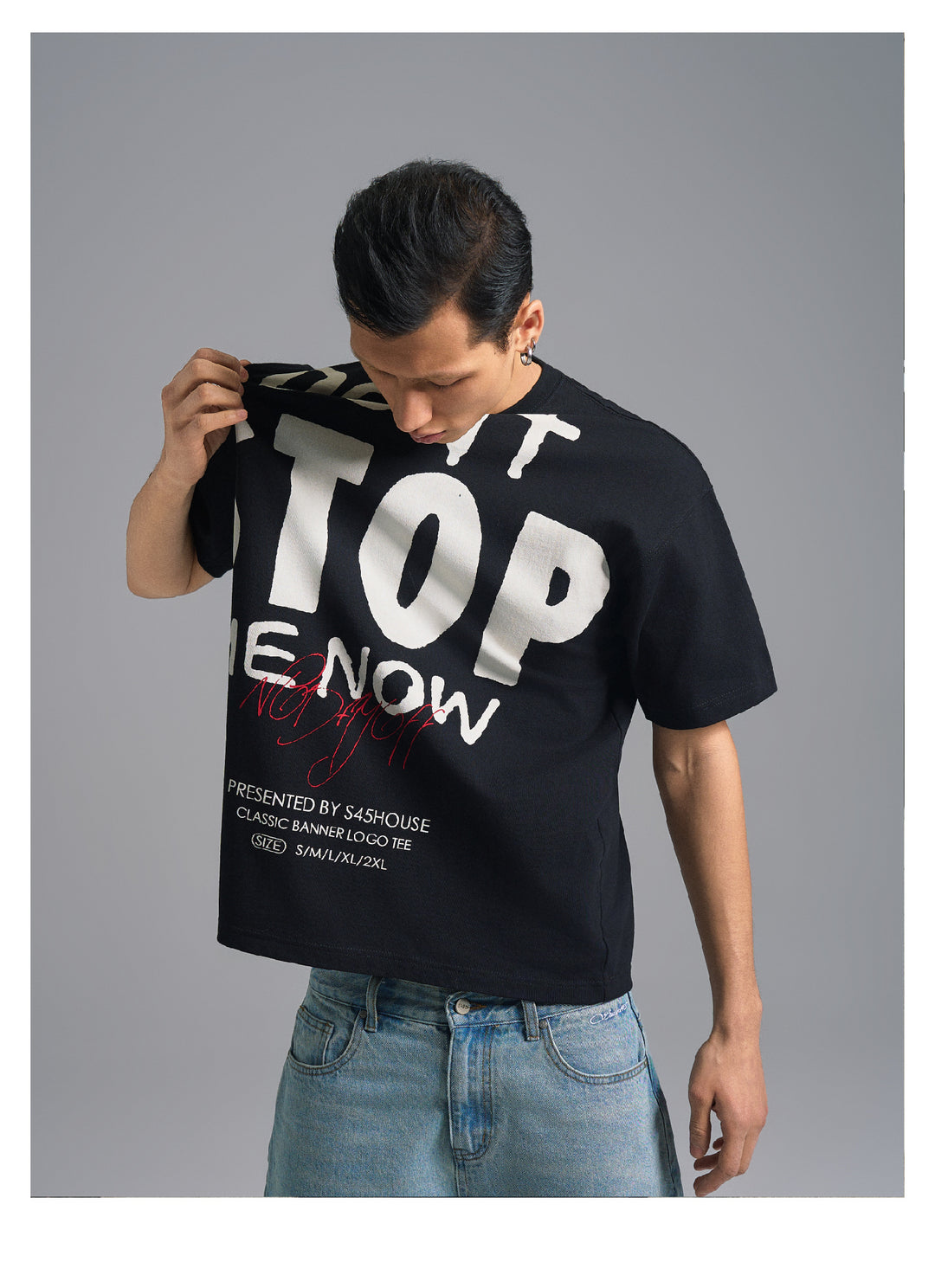 S45 Handwritten Slogan Print Tee | Face 3 Face