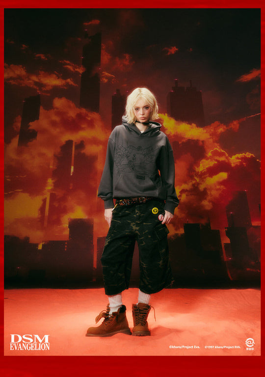 DSM x EVA Kaworu Inspired Embroidered Hoodie | Face 3 Face