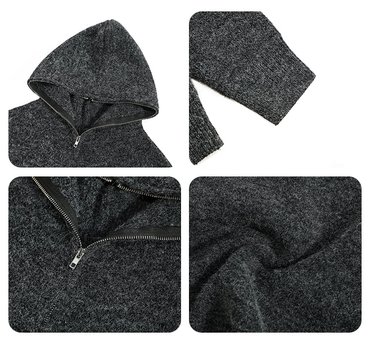 F3F Select Zip Up Knit Hoodie | Face 3 Face