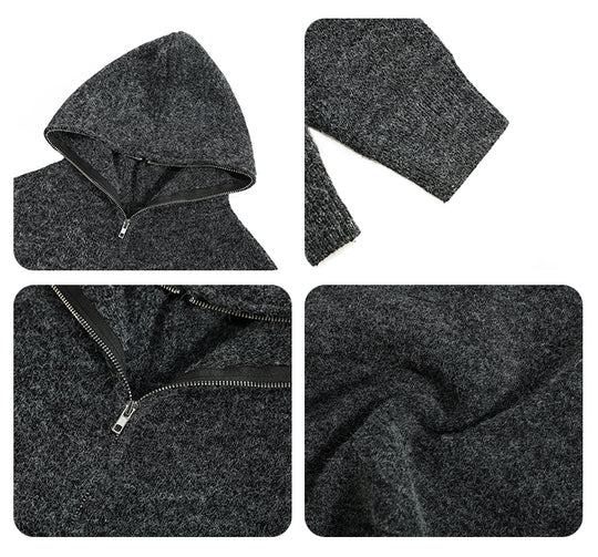 F3F Select Zip Up Knit Hoodie | Face 3 Face