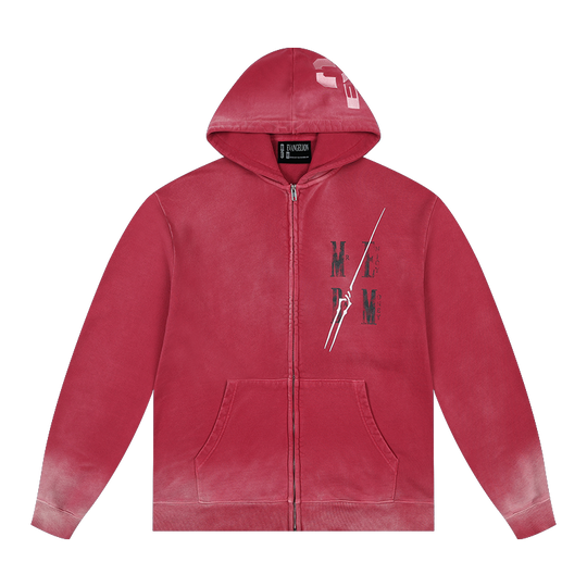 MEDM x EVA Evangelion Washed Zip-Up Hoodie | Face 3 Face