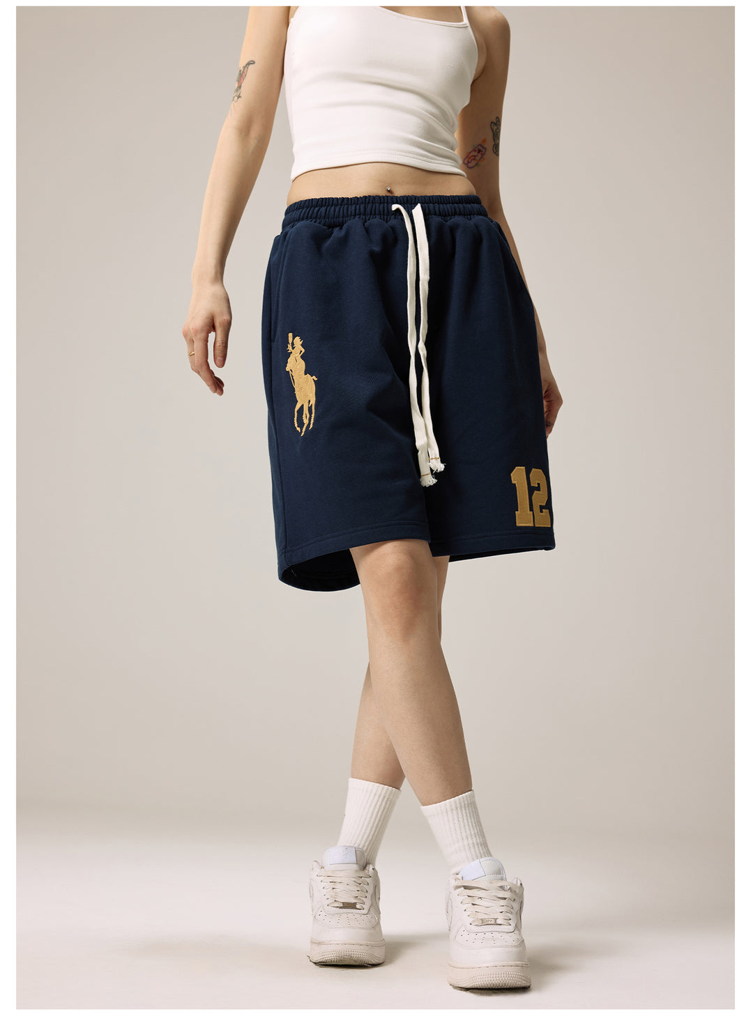 Remedy Embroidered Cocktail Girl Sweat Shorts | Face 3 Face