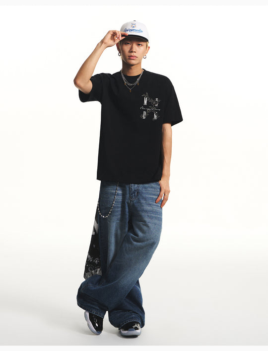 MEDM UV Resistant Flower Logo Tee | Face 3 Face