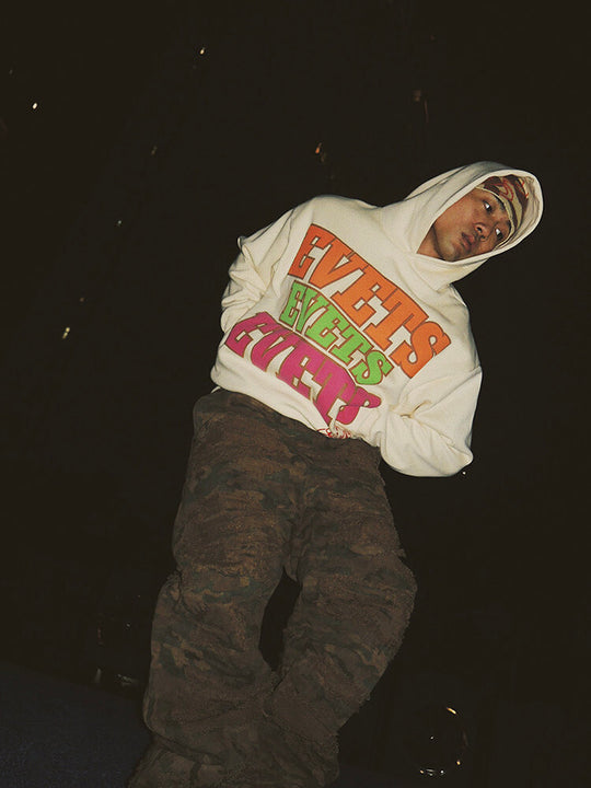 EVETS Foam Logo Graphic Hoodie | Face 3 Face