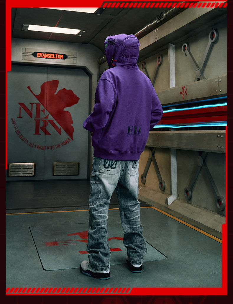 MEDM x EVA Unit-00, Unit-01, Unit-02 Mecha Design Zip-Up Hoodie | Face 3 Face