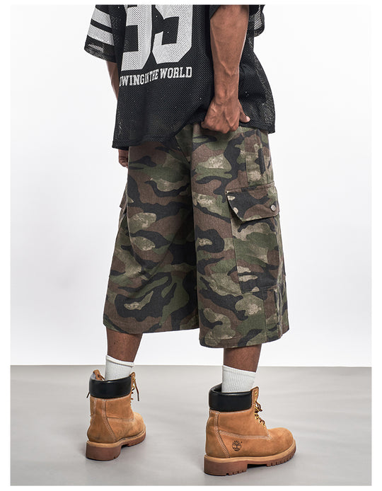 F3F Select Functional Camouflage Baggy Shorts | Face 3 Face
