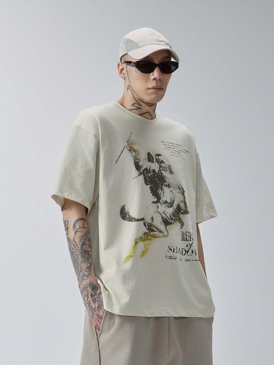 F2CE Vintage Knight Print Tee | Face 3 Face