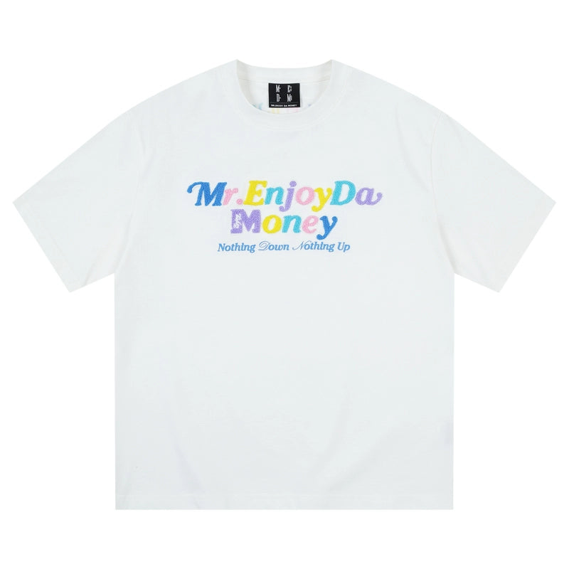 MEDM Multicolor Terry Embroidery Tee | Face 3 Face