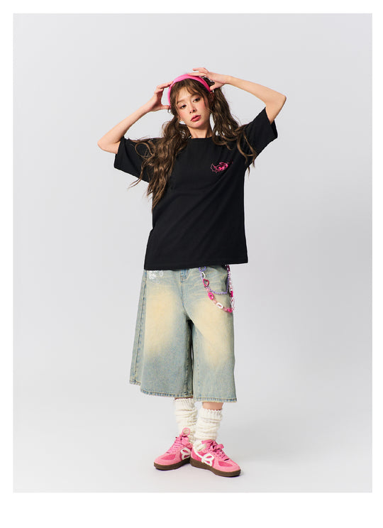 S45 Angel and Devil Print Tee | Face 3 Face