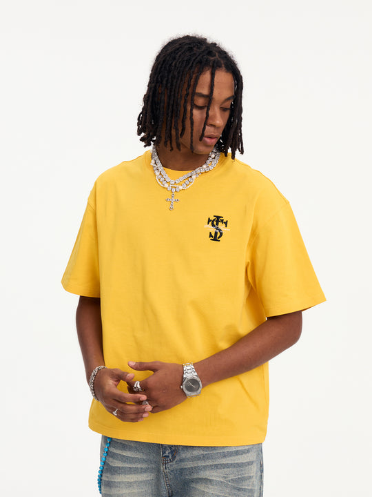 Small Town Kid 3D Embroidered Logo Letter Tee | Face 3 Face