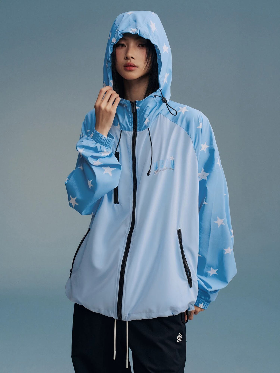 MEDM Star Print Sleeve Lightweight UV Protective Outdoor Jacket | Face 3 Face