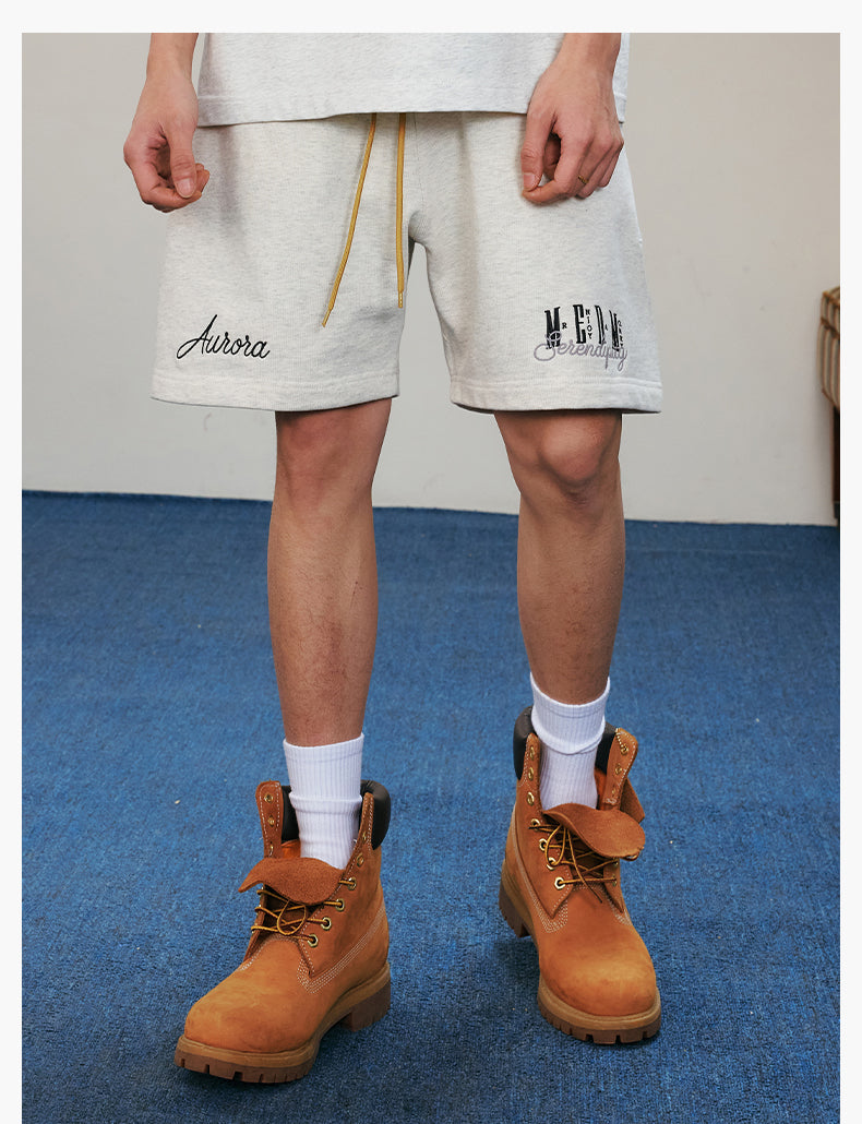 MEDM 3D Embroidered Sweat Shorts | Face 3 Face