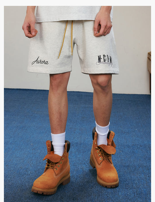 MEDM 3D Embroidered Sweat Shorts | Face 3 Face