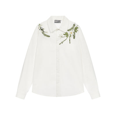 Harsh and Cruel Floral Embroidered Long Sleeve Shirt | Face 3 Face