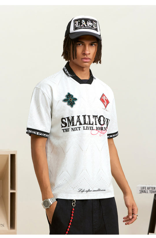 Small Town Kid Ethnic Full Print Soccer Polo Jersey | Face 3 Face