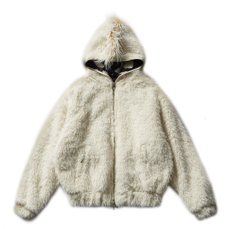 Remedy Faux Fur Mohawk Hooded Jacket | Face 3 Face