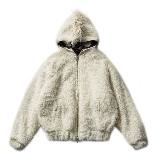 Remedy Faux Fur Mohawk Hooded Jacket | Face 3 Face