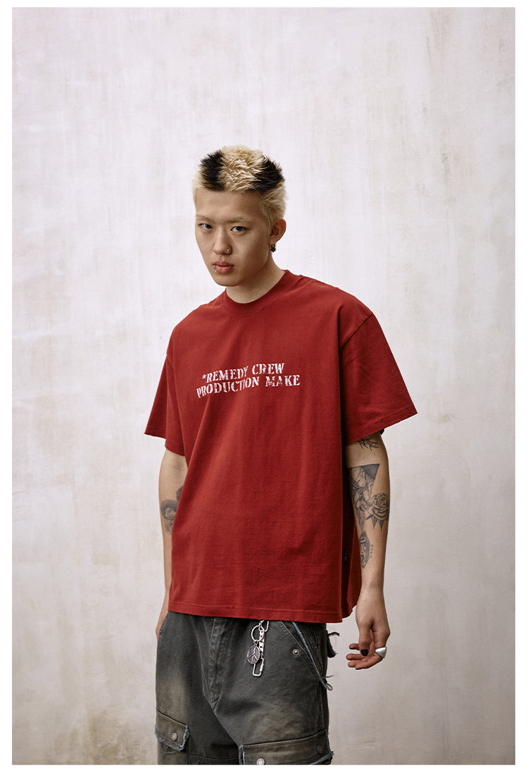 Remedy Faded Print Destruction Tee | Face 3 Face