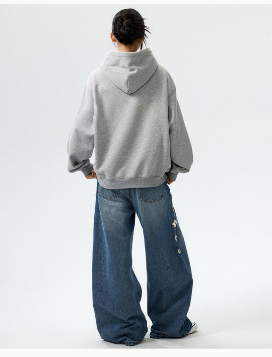 MEDM Mini Patchwork Floral Embroidered Hoodie | Face 3 Face