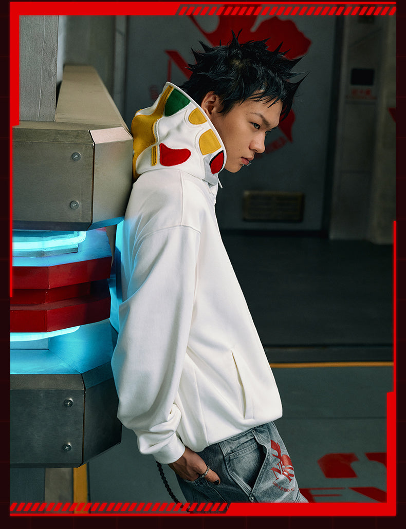 MEDM x EVA Unit-00, Unit-01, Unit-02 Mecha Design Zip-Up Hoodie | Face 3 Face