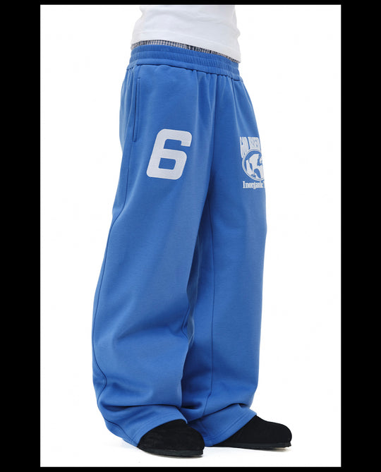 NOVACAM Flocking Print Baggy Sweatpants | Face 3 Face