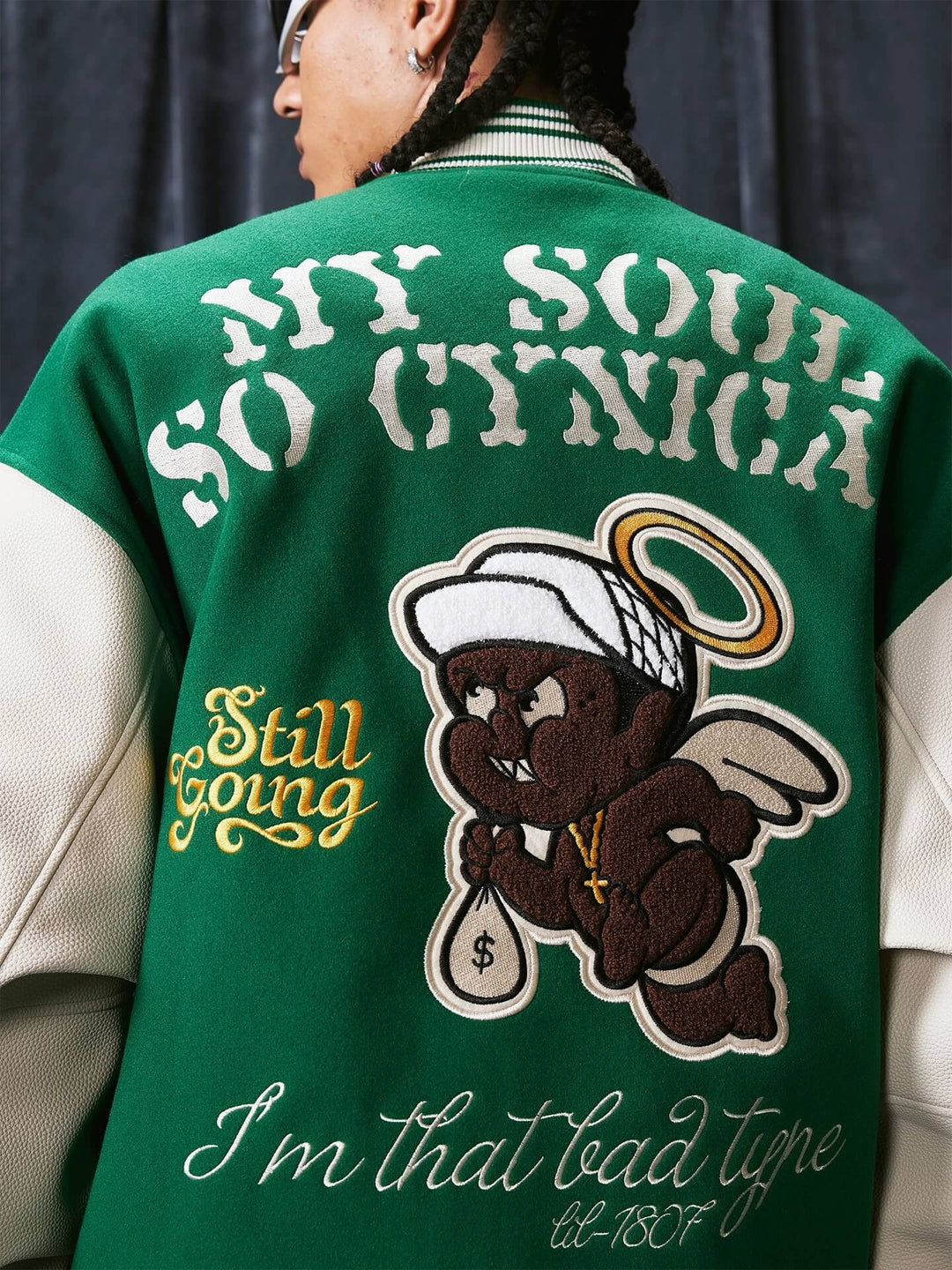 1807 Devil Angel Varsity Jacket | Face 3 Face