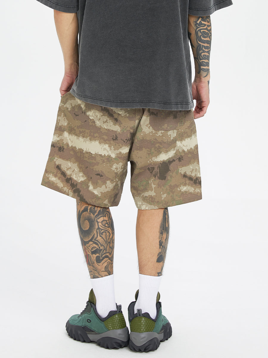 F2CE Camouflage Multi Pocket Work Cargo Shorts
