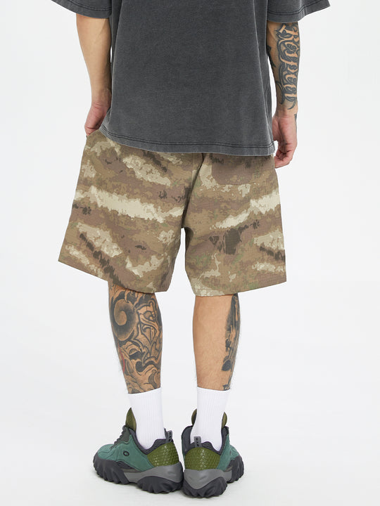F2CE Camouflage Multi Pocket Work Cargo Shorts