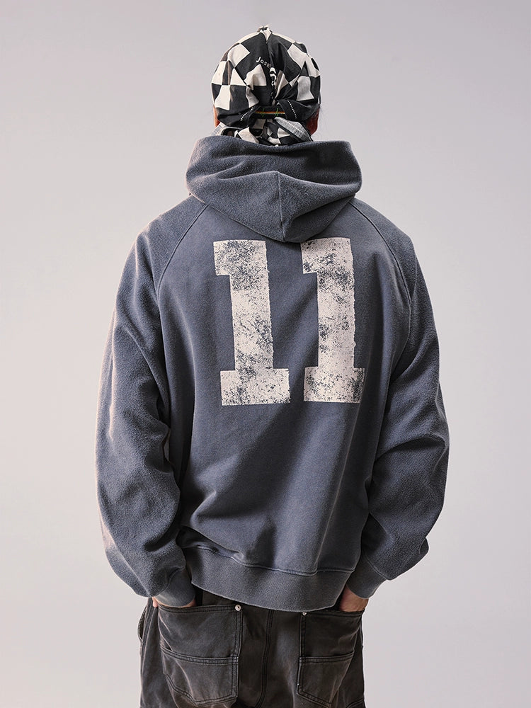 Remedy Washed Reversible Raglan Hoodie | Face 3 Face