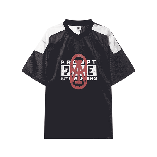 BLIND NO PLAN Colorblocked sports Jersey Tee | Face 3 Face