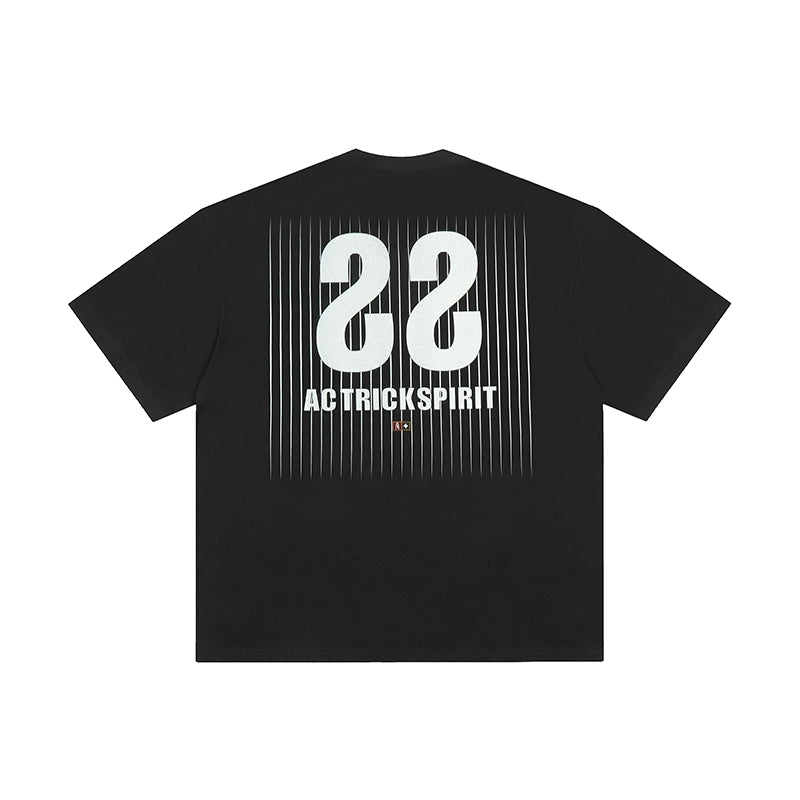 Achock Screen Stripe Print Tee | Face 3 Face