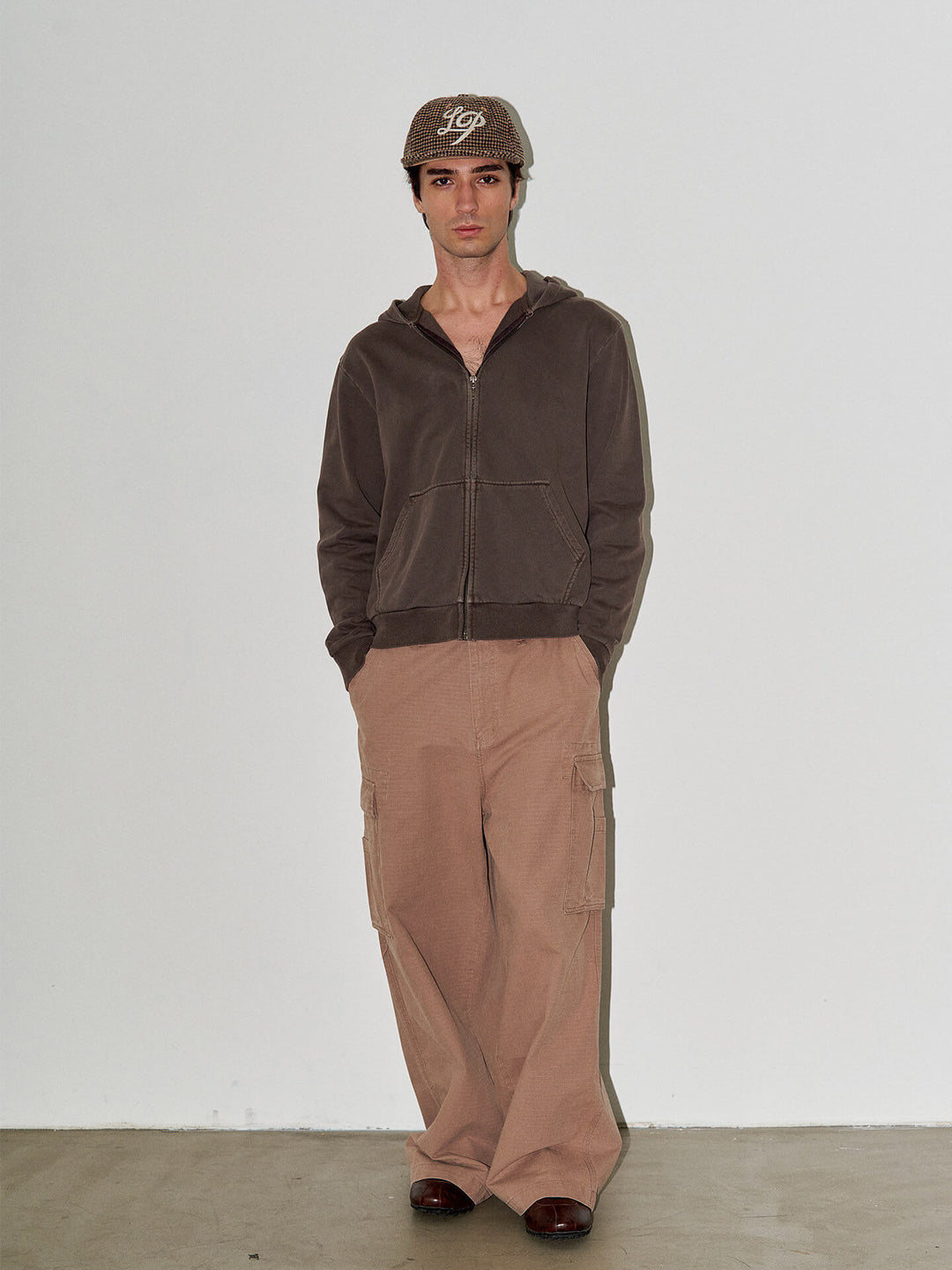 LIBERAFIT Vintage Dyed Zip Up Hoodie | Face 3 Face