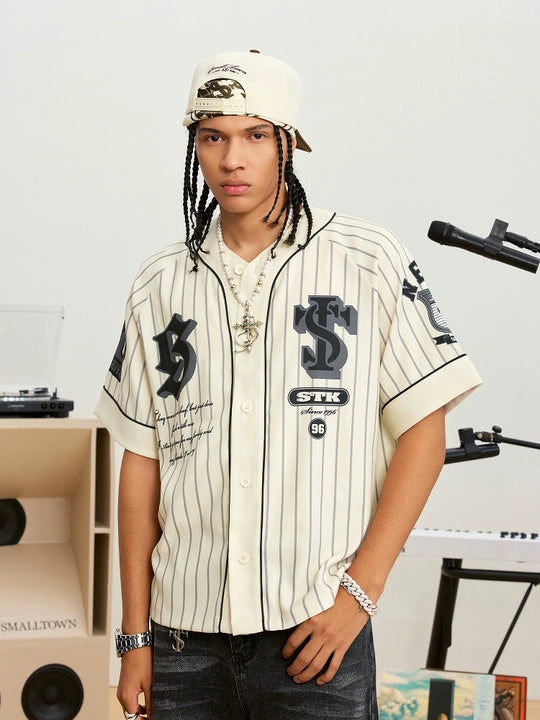 Small Town Kid Striped Baseball Shirt | Face 3 Face