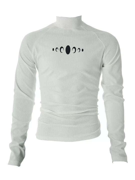 KARMANISTIC Slim Stretch Mock Neck Long Sleeve Tee | Face 3 Face