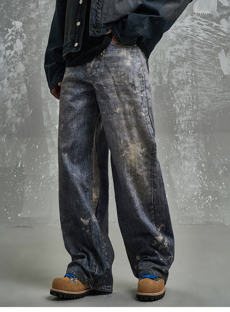 F3F Select 3D Graffiti Digital Print Washed Jeans | Face 3 Face