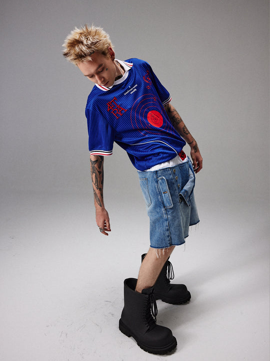 4tra "Rebel Pirate" Bullseye Soccer Jersey Tee | Face 3 Face