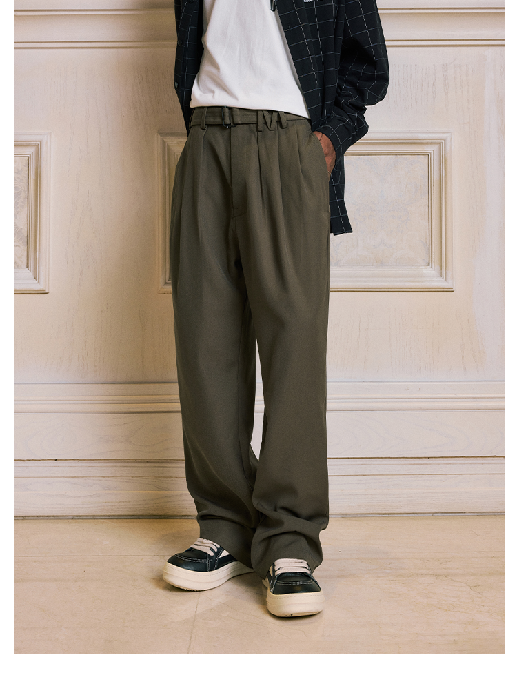 MEDM M-Shaped Belt Loop Suit Pants | Face 3 Face