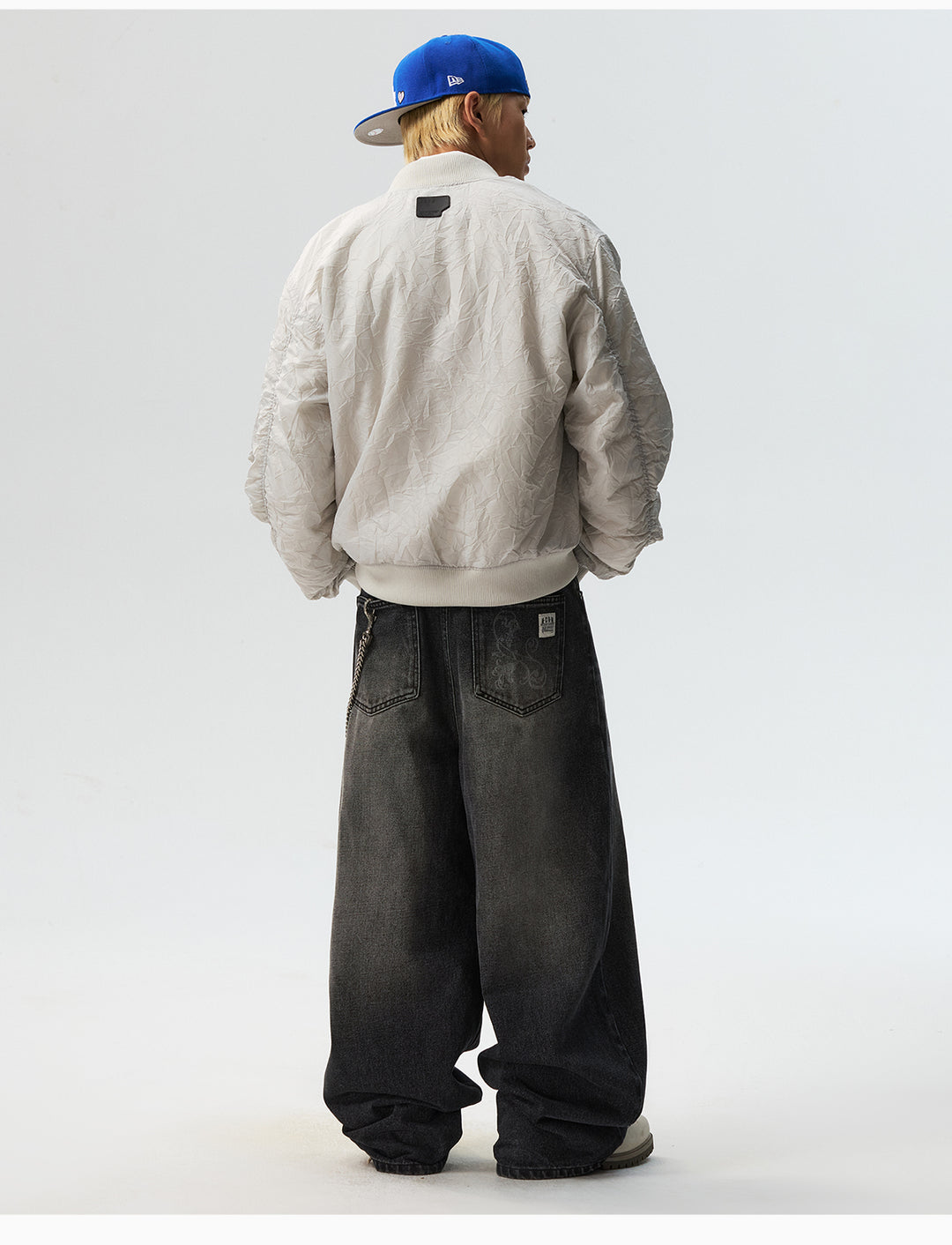 MEDM Crinkled Nylon MA-1 Bomber Jacket | Face 3 Face