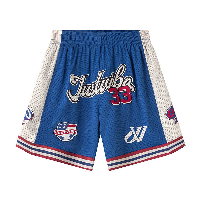 JUST VIBE Spade Card Mesh Basketball Shorts | Face 3 Face