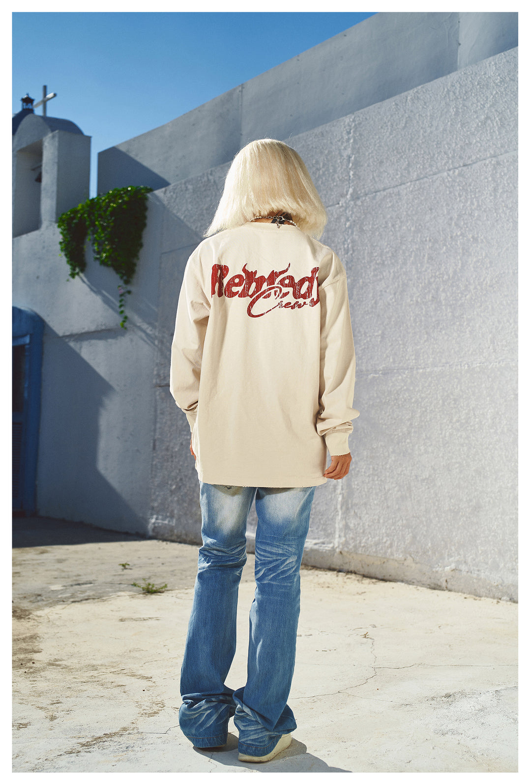 Remedy Cracked Logo Print Long Sleeve Tee | Face 3 Face