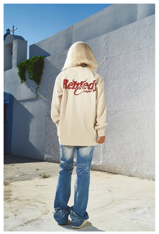 Remedy Cracked Logo Print Long Sleeve Tee | Face 3 Face