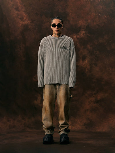 1807 Pit Stripe Vintage Knit Sweater | Face 3 Face