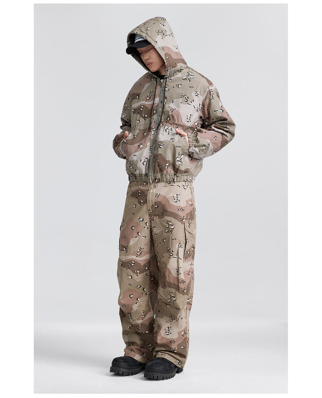 NOVACAM Camouflage Military Hooded Work Jacket | Face 3 Face