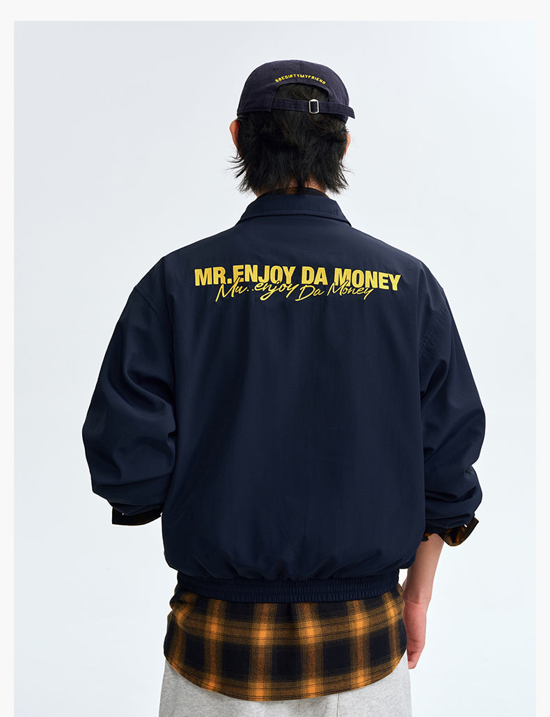 MEDM Basic Logo Embroidered Track Jacket | Face 3 Face