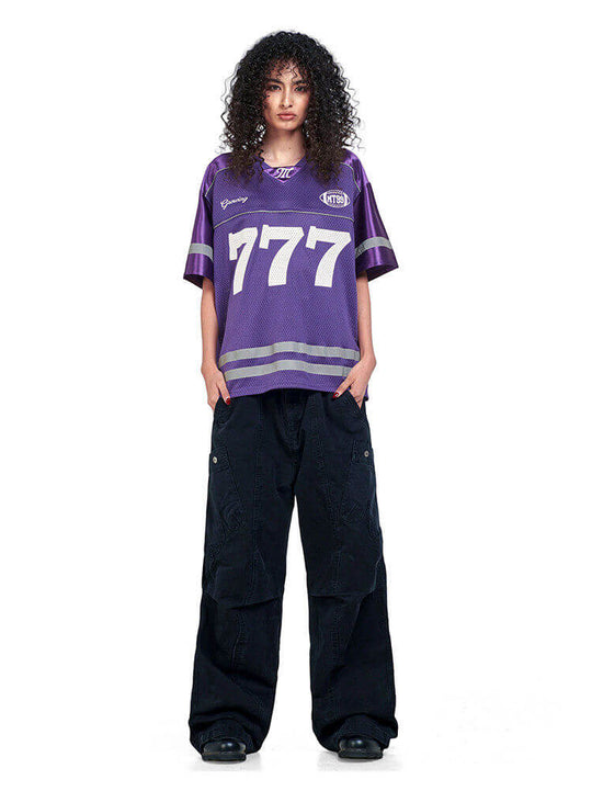F3F Select 777 Numbering Reflective Stripe Mesh Short Sleeve Hockey Jersey | Face 3 Face