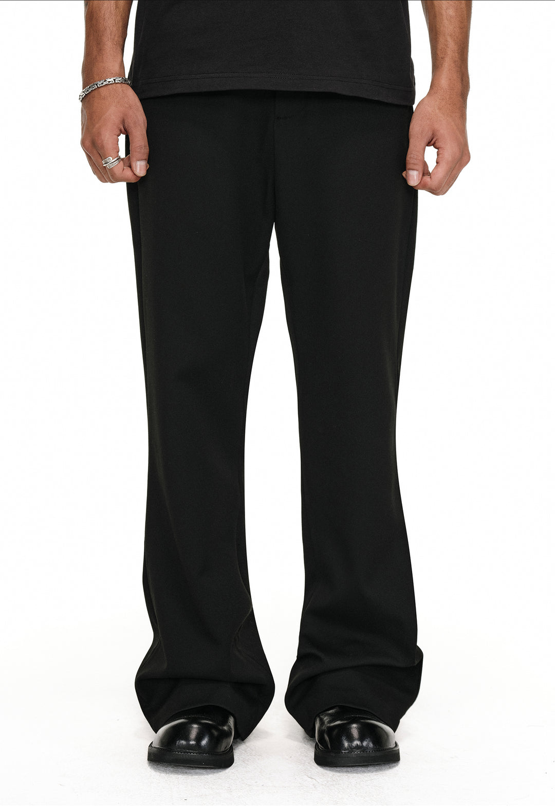 ANTIDOTE Black Flared Suit Pants | Face 3 Face